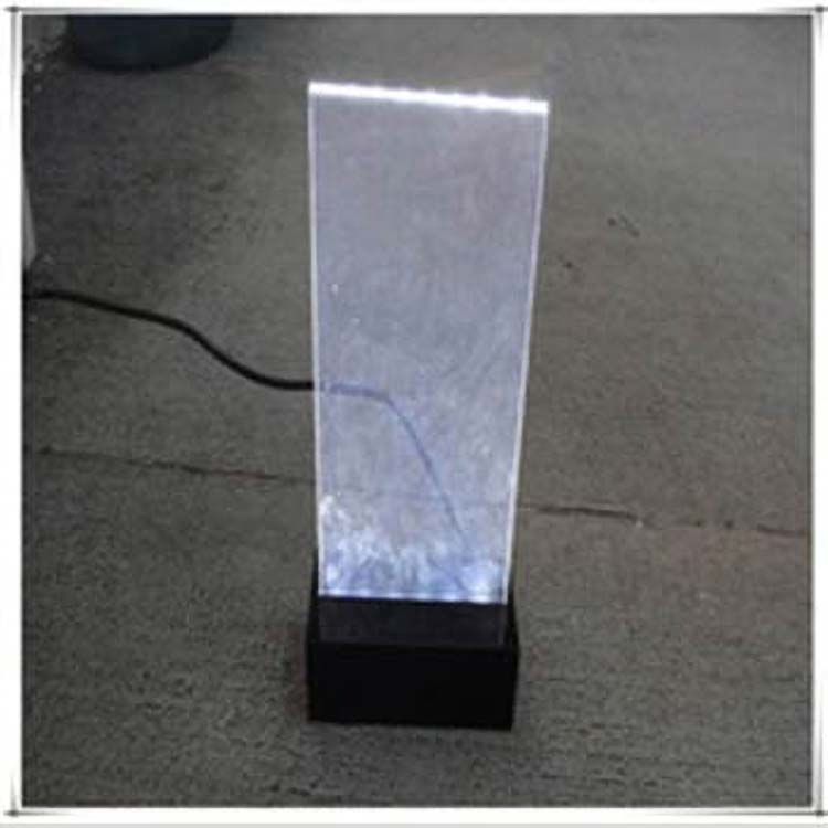 發(fā)光帶電源有機玻璃臺卡